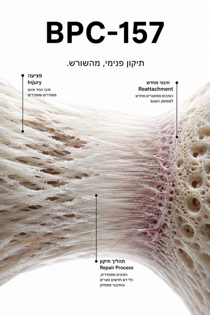 BPC-157 — פפטיד הנחקר לתיקון וריפוי רקמות